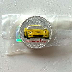 Brand New!! Corvette Z06 One Dollar 100th Anniversary Light Up Coin Token